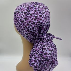 Adjustable Satin Lined Ponytail Scrub Cap. Surgical Cap.medical Cap. Nurse Hat.